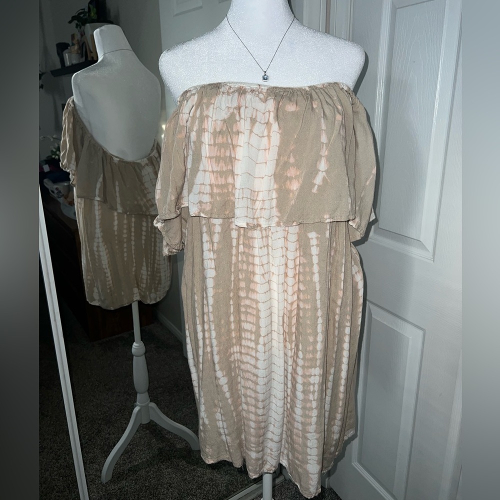 Raviya Off Shoulder Beach Cover Sun Dress M